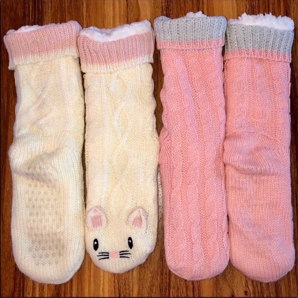 Cuddle Duds sherpa lined lounge socks